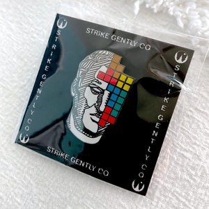 Strike Gently Enamel Pin - Tetris on My Mind